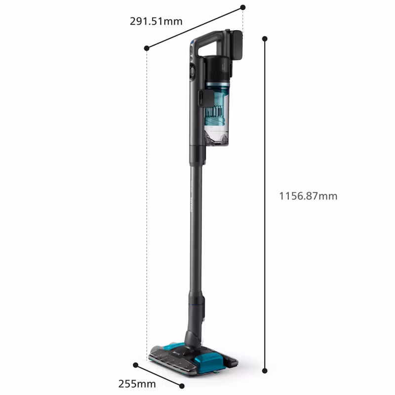 Philips XC8155/01 skaftdammsugare/elkvast 2-i-1 skaftdammsugare Batteri Torr & våt Påslös 0.6 L Blå