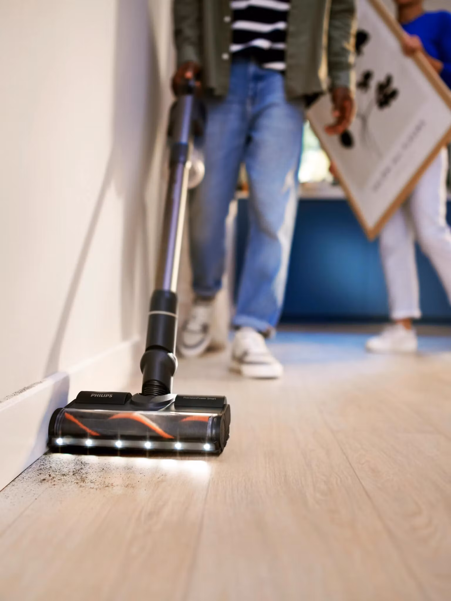 Philips XC8155/01 skaftdammsugare/elkvast 2-i-1 skaftdammsugare Batteri Torr & våt Påslös 0.6 L Blå