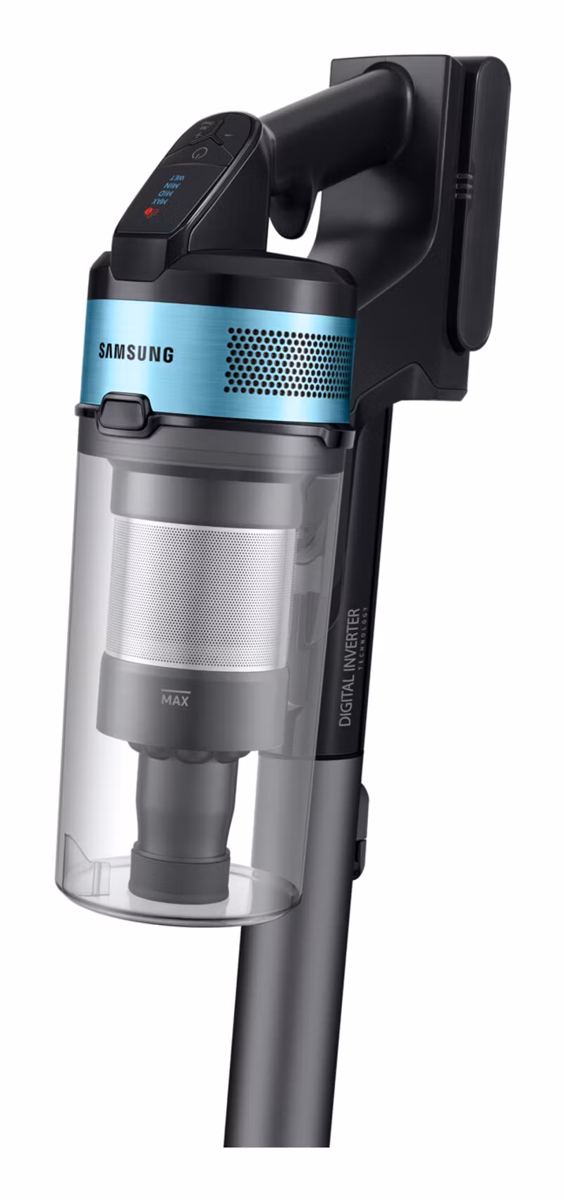 Samsung VS20B75AGR1/GE skaftdammsugare 2‑i‑1 Batteri Torr Påslös 0,8 L 550 W Svart, Krom, Mintgrön, Teal