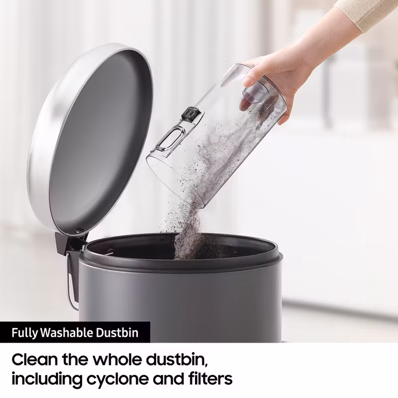 Samsung VS15A60AGR5 skaftdammsugare/elborste 2‑i‑1 Batteri Torr HEPA Påslös 150 W Silver