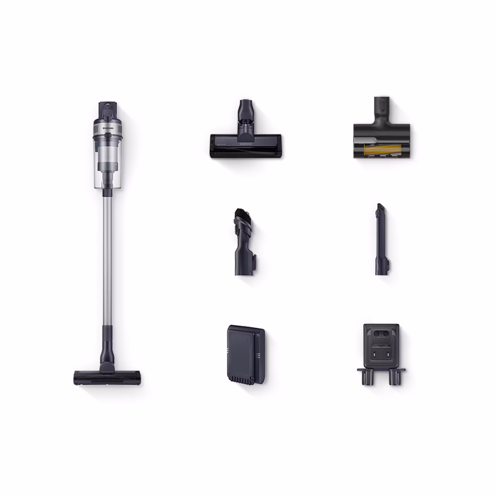 Samsung VS15A60AGR5 skaftdammsugare/elborste 2‑i‑1 Batteri Torr HEPA Påslös 150 W Silver