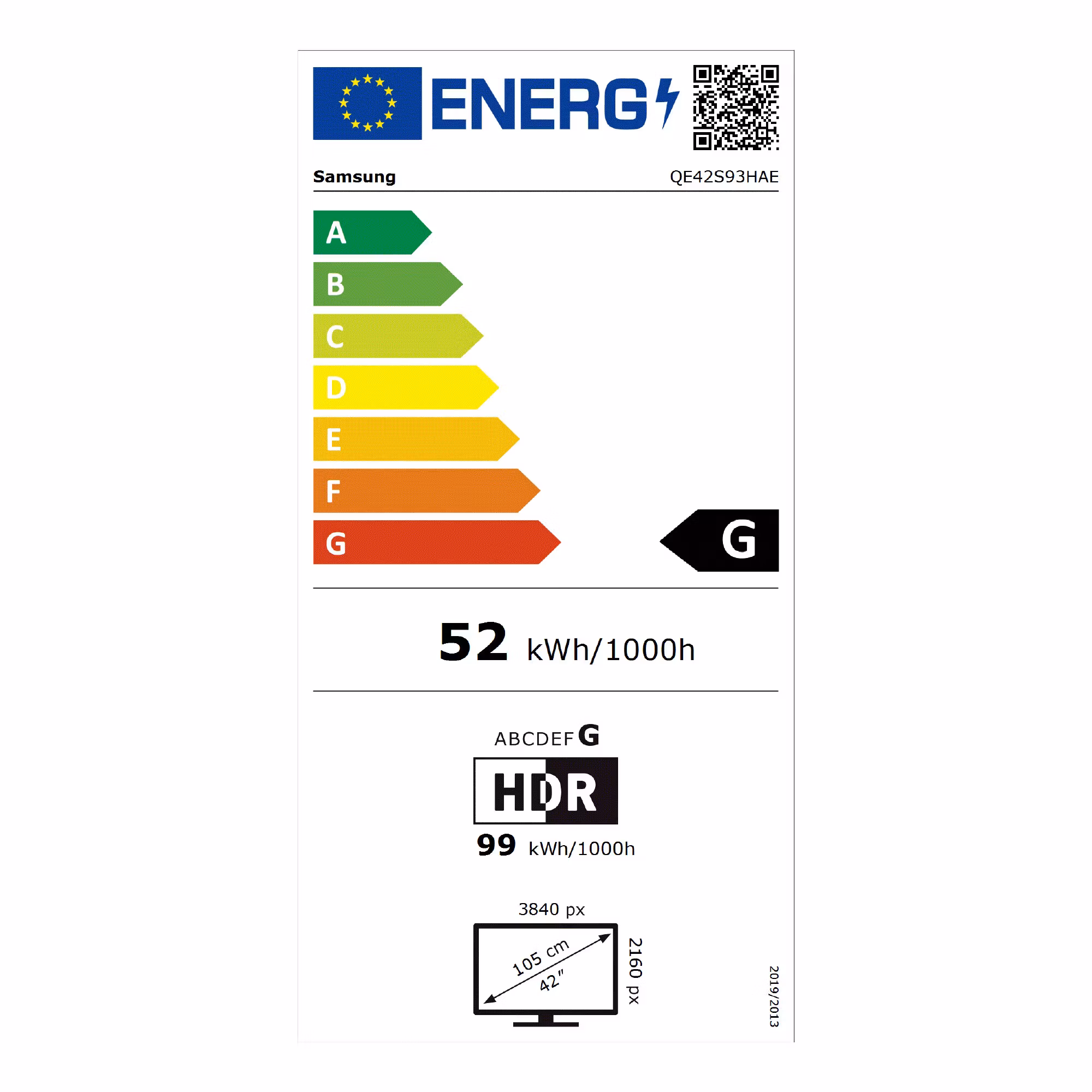 Samsung QE42S93HAEXXN TV