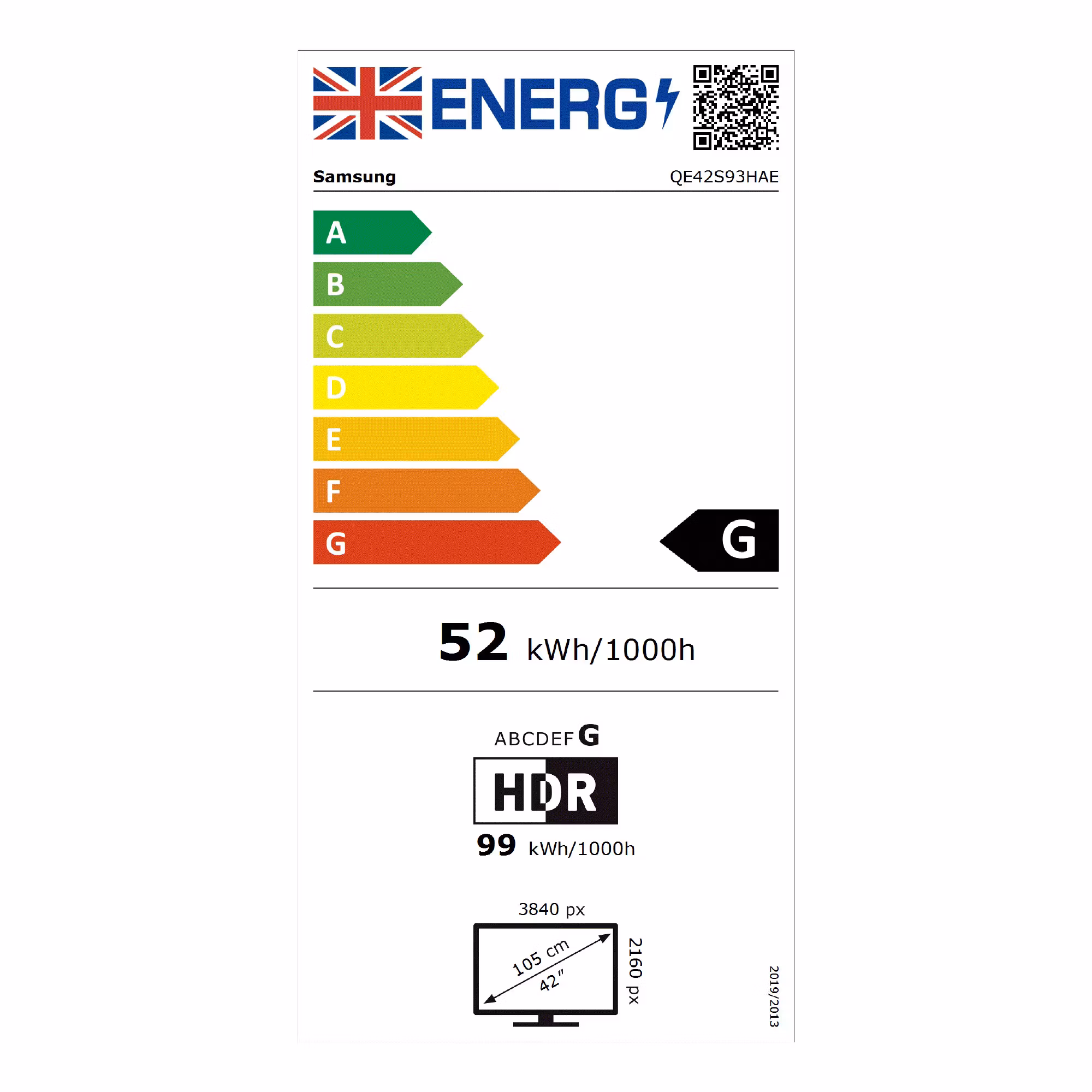 Samsung QE42S93HAEXXN TV