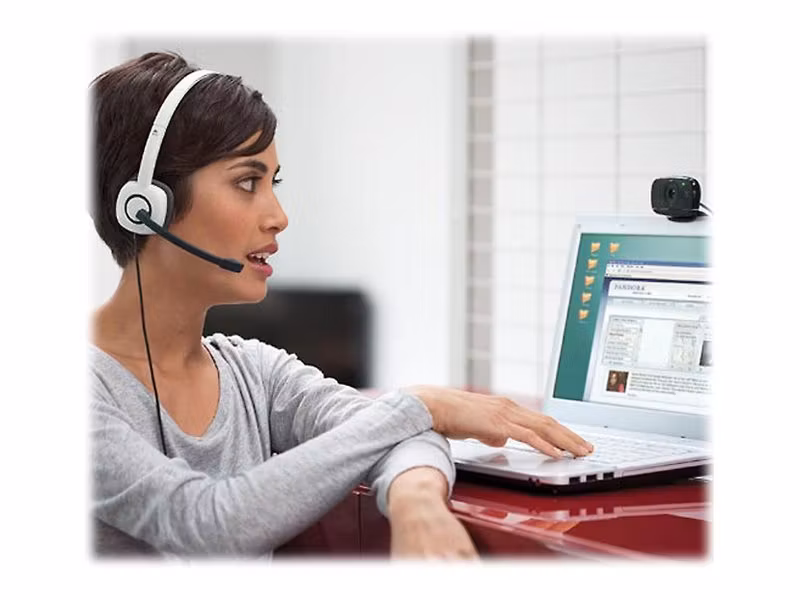 Logitech Stereo Headset H150 Vit