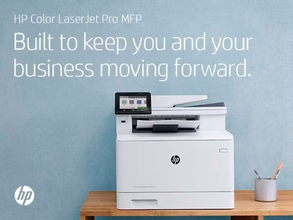 HP Color LaserJet Pro MFP M479dw, skriv ut, kopiera, skanna, e-post, dubbelsidig utskrift; skanna till e-post/PDF; 50-bladig ADF