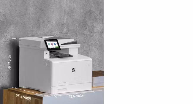 HP Color LaserJet Pro MFP M479dw, skriv ut, kopiera, skanna, e-post, dubbelsidig utskrift; skanna till e-post/PDF; 50-bladig ADF