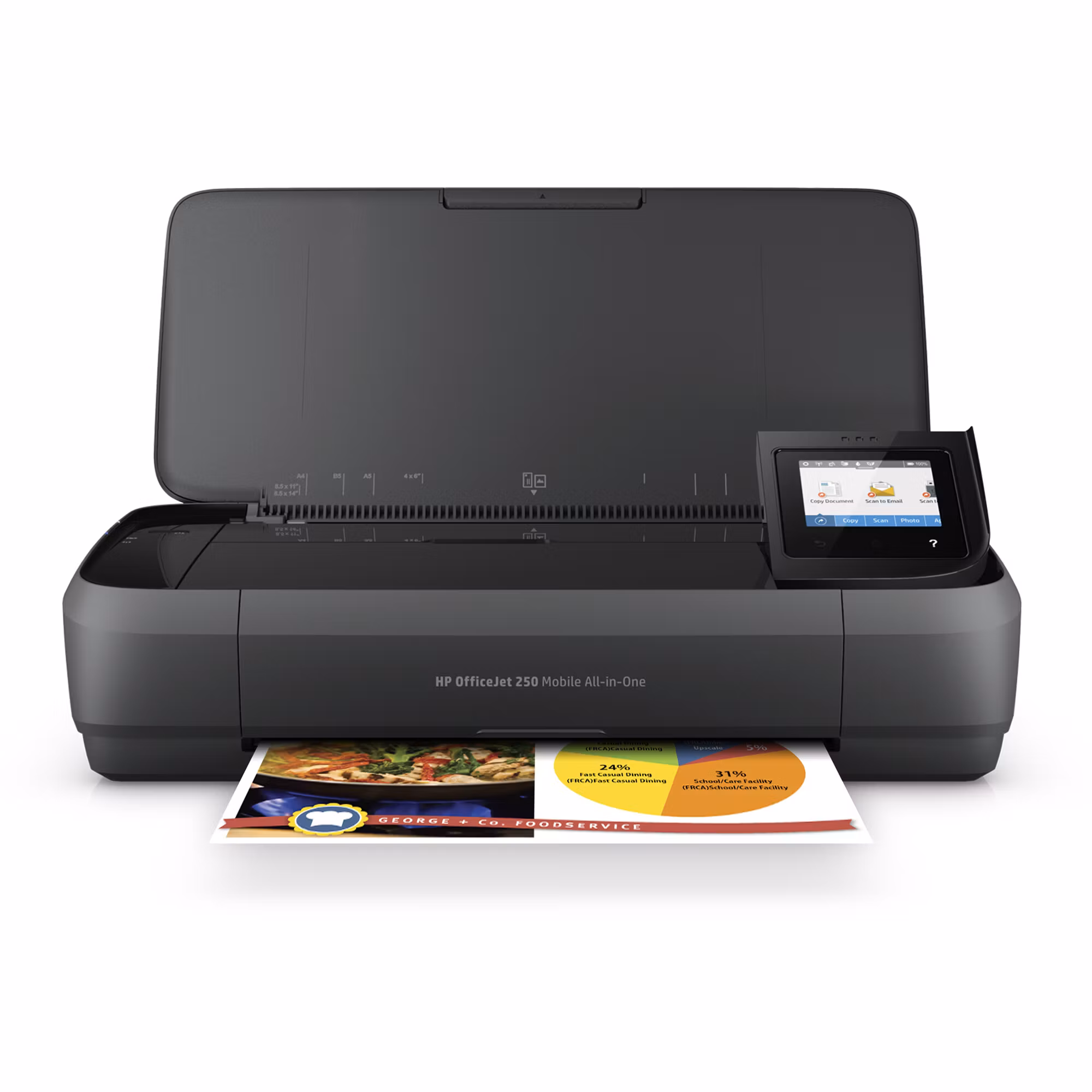 HP OfficeJet Mobile 250 trådlös multifunktionsskrivare i färg – skrivare, kopiator, skanner