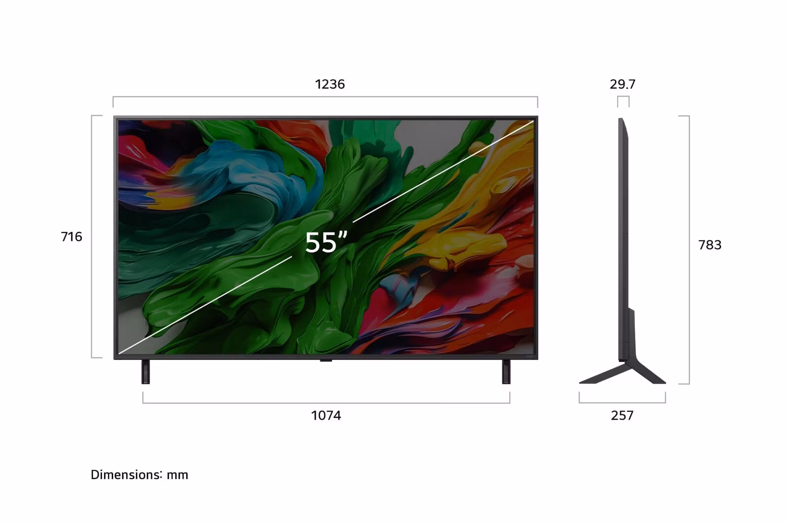 LG QNED evo AI 55" QNED85 4K Smart TV 2025