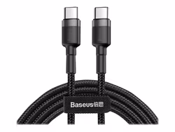 Baseus PD USB-C till USB-C kabel 60W 2m Svart/Grå