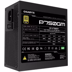 GIGABYTE P750GM nätaggregat 750 W 20+4 pin ATX ATX svart