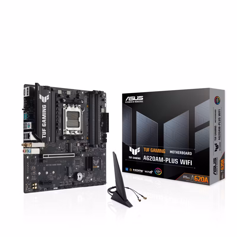 ASUS TUF GAMING A620AM-PLUS WIFI AMD A620A Socket AM5 micro ATX