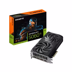 GIGABYTE GeForce RTX 5060 Ti WINDFORCE OC 8G Grafikkort - 8GB GDDR7, 128-bit, PCI-E 5.0, 2587MHz Core Clock, 3 x DisplayPort, 1 x HDMI, GV-N506TWF2OC-8GD
