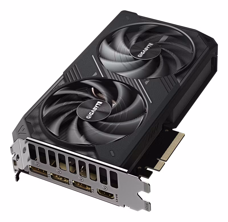GIGABYTE GeForce RTX 5060 Ti WINDFORCE OC 8G Grafikkort - 8GB GDDR7, 128-bit, PCI-E 5.0, 2587MHz Core Clock, 3 x DisplayPort, 1 x HDMI, GV-N506TWF2OC-8GD