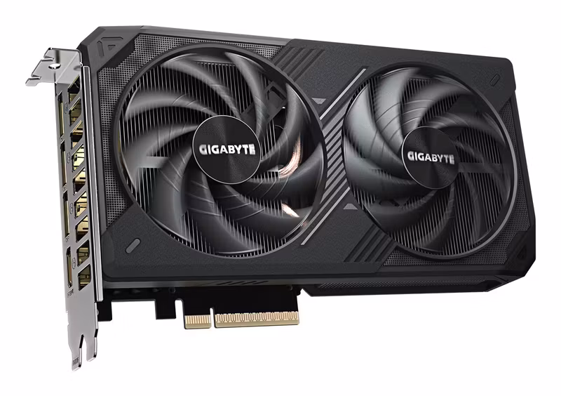 GIGABYTE GeForce RTX 5060 Ti WINDFORCE OC 8G Grafikkort - 8GB GDDR7, 128-bit, PCI-E 5.0, 2587MHz Core Clock, 3 x DisplayPort, 1 x HDMI, GV-N506TWF2OC-8GD