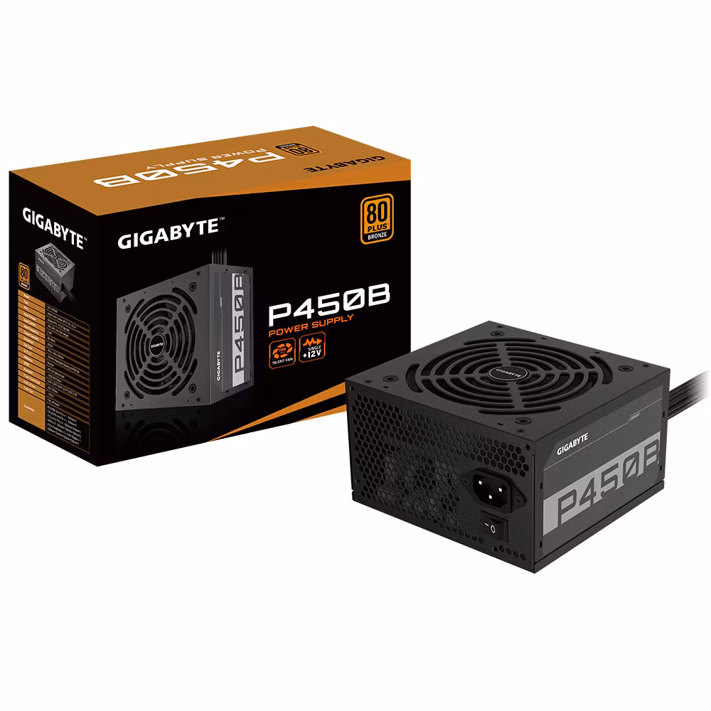 GIGABYTE P450B nätaggregat 450 W 20+4 pin ATX ATX svart