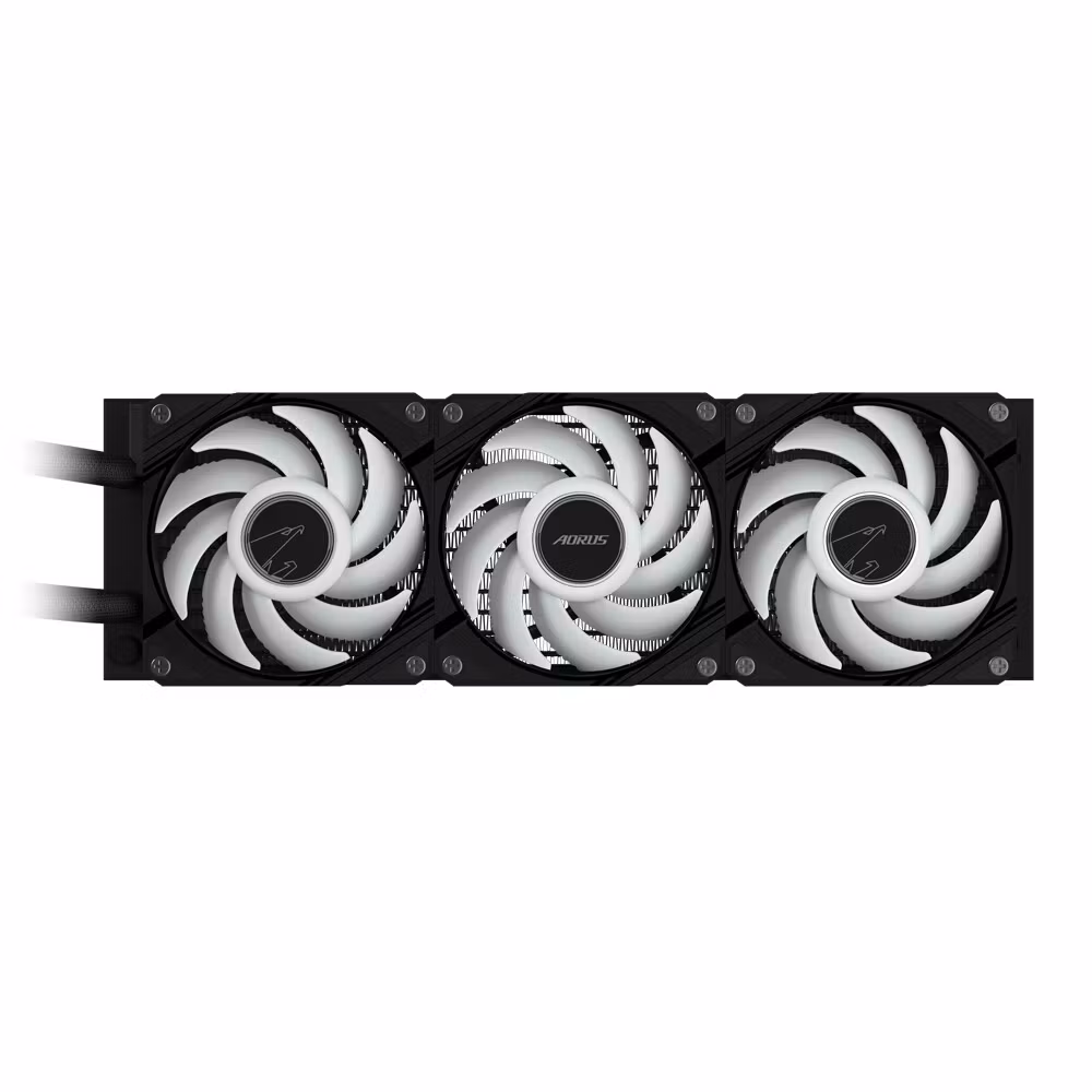 GIGABYTE AORUS WATERFORCE II 360 AIO vätskekylare för CPU – 3x120 mm ARGB-fläktar, slide-in interlocking-mekanism, DAISY-CHAIN, kompatibel med Intel LGA 1851 och AMD AM5
