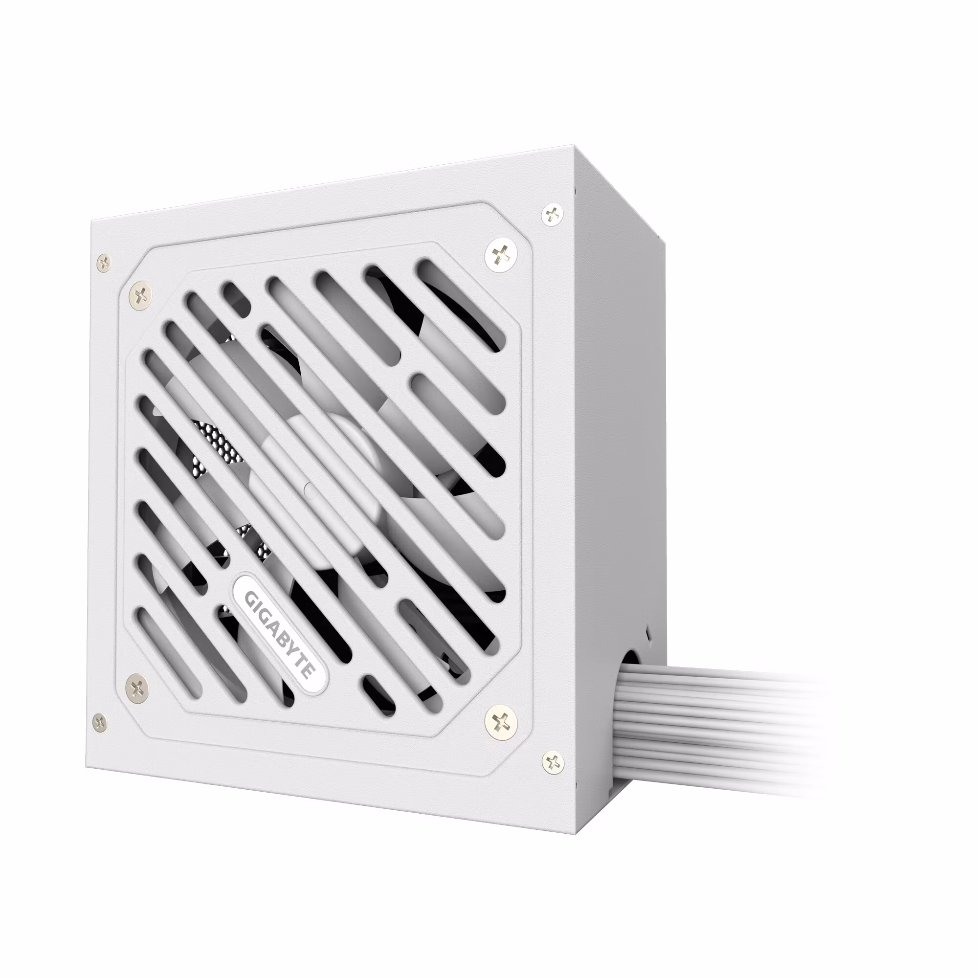 GIGABYTE P550SS ICE nätaggregat – PCIe 5.0, 80 PLUS Silver, 120 mm fläkt, ATX 3.0-kompatibelt, EU-kontakt