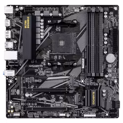 GIGABYTE B550M DS3H R2 moderkort – AMD Ryzen 5000 CPU:er, 5+3-fas VRM, upp till 4733 MHz DDR4 (O.C.), 1×PCIe 4.0 + 1×PCIe 3.0 M.2, 1 GbE LAN, USB 3.2 Gen 1
