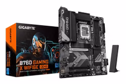 GIGABYTE B760 GAMING X WIFI6E GEN5 moderkort – Stöd för 14:e gen. Intel Core-processorer, 8+1+1 fasers VRM, upp till 5600 MHz DDR5, 3x PCIe 4.0 M.2, Wi‑Fi 6E, 2,5 GbE LAN, USB 3.2 Gen 2