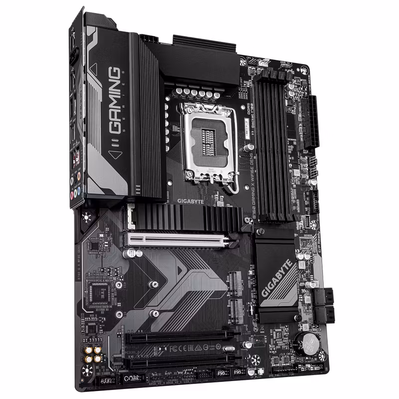 GIGABYTE B760 GAMING X WIFI6E GEN5 moderkort – Stöd för 14:e gen. Intel Core-processorer, 8+1+1 fasers VRM, upp till 5600 MHz DDR5, 3x PCIe 4.0 M.2, Wi‑Fi 6E, 2,5 GbE LAN, USB 3.2 Gen 2