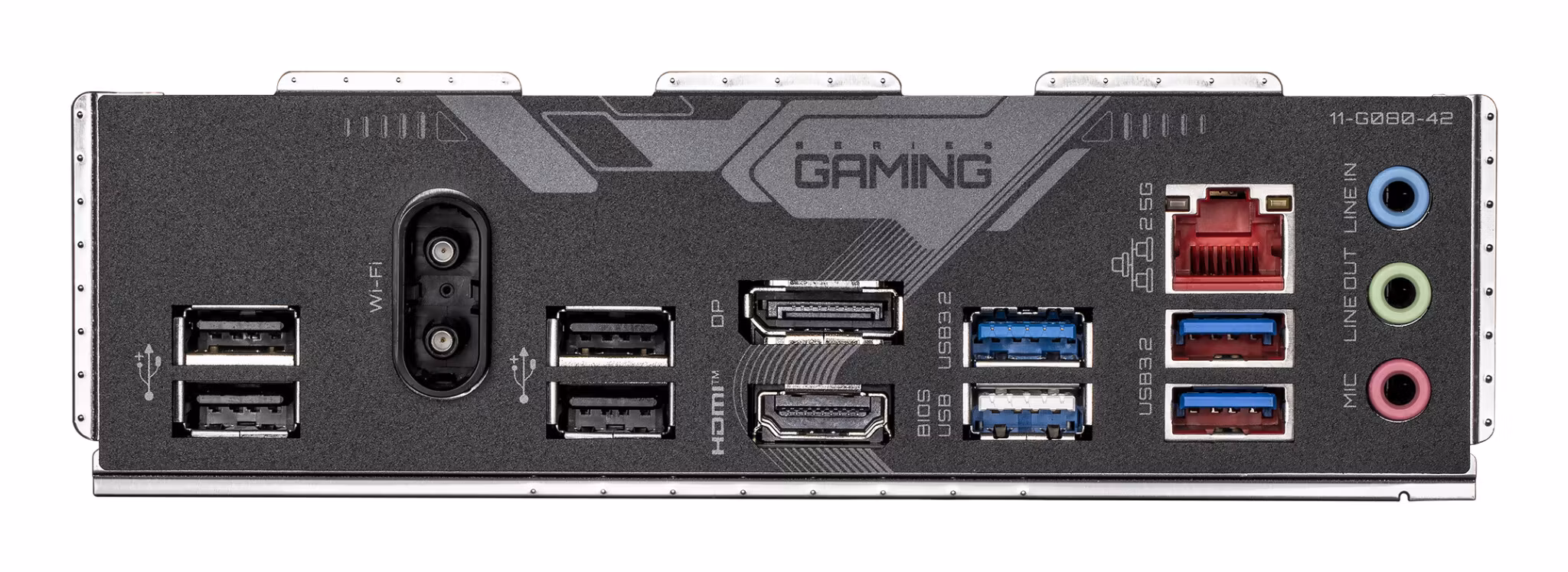 GIGABYTE B760M GAMING X WIFI6E GEN5 moderkort – stöd för 14:e gen. Intel Core‑processorer, 8+1+1 fasers VRM, upp till 5600 MHz DDR5, 2× PCIe 4.0 M.2, Wi‑Fi 6E, 2,5 GbE LAN, USB 3.2 Gen 1