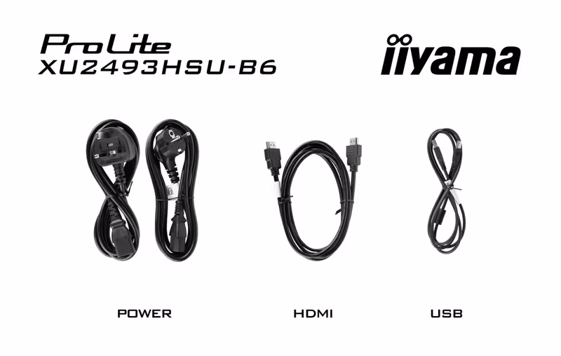 iiyama ProLite XU2493HSU-B7 bildskärm 60,5 cm (23,8") 1920 x 1080 pixlar Full HD LED Svart