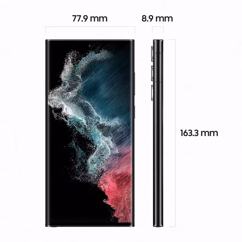 Samsung Galaxy S22 Ultra Enterprise Edition SM-S908B 17,3 cm (6,8") Dual SIM Android 12 5G USB Type-C 8 GB 128 GB 5000 mAh Black