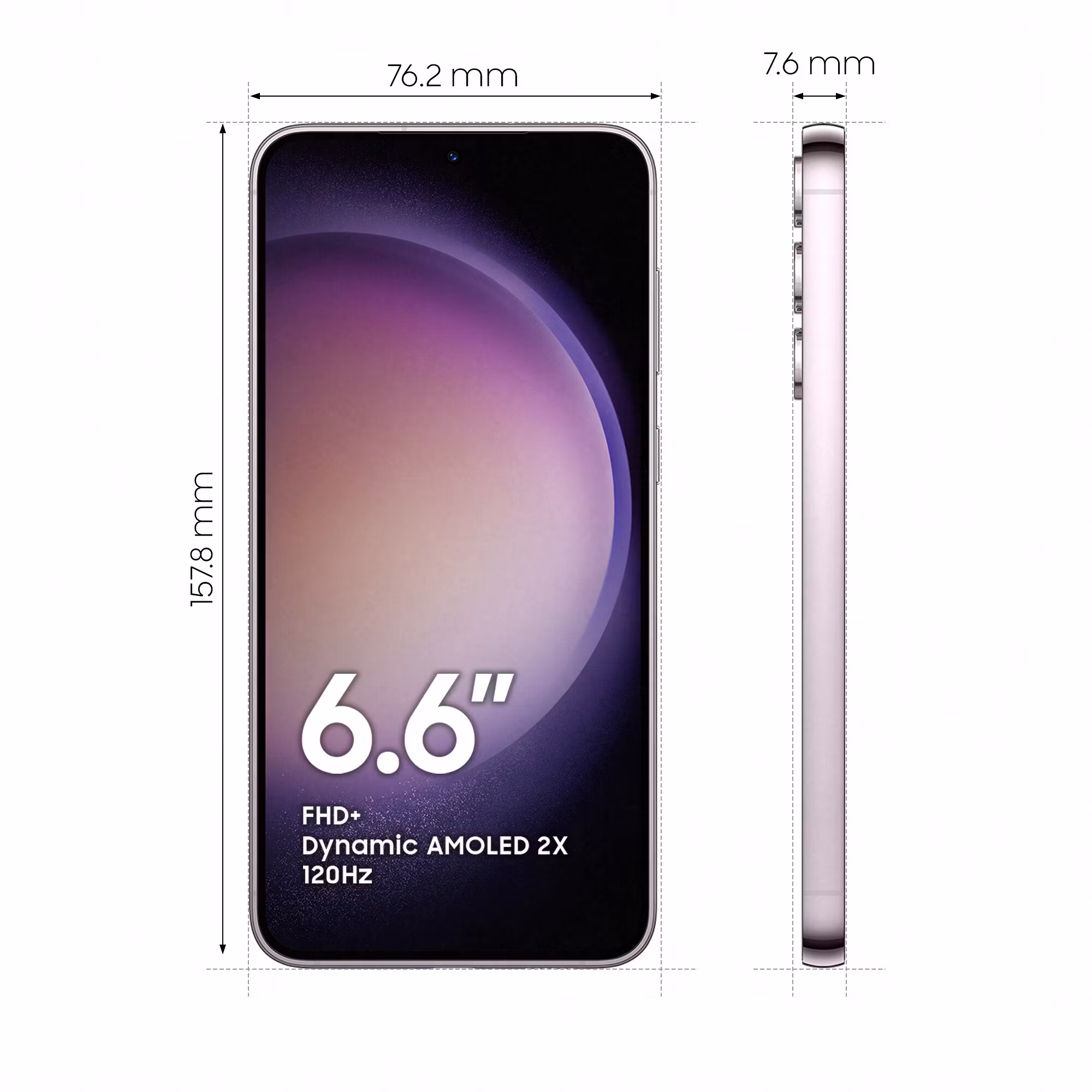 Samsung Galaxy S23+ SM-S916B 16,8 cm (6,6") Dual SIM Android 13 5G USB Type-C 8 GB 512 GB 4700 mAh Lavender