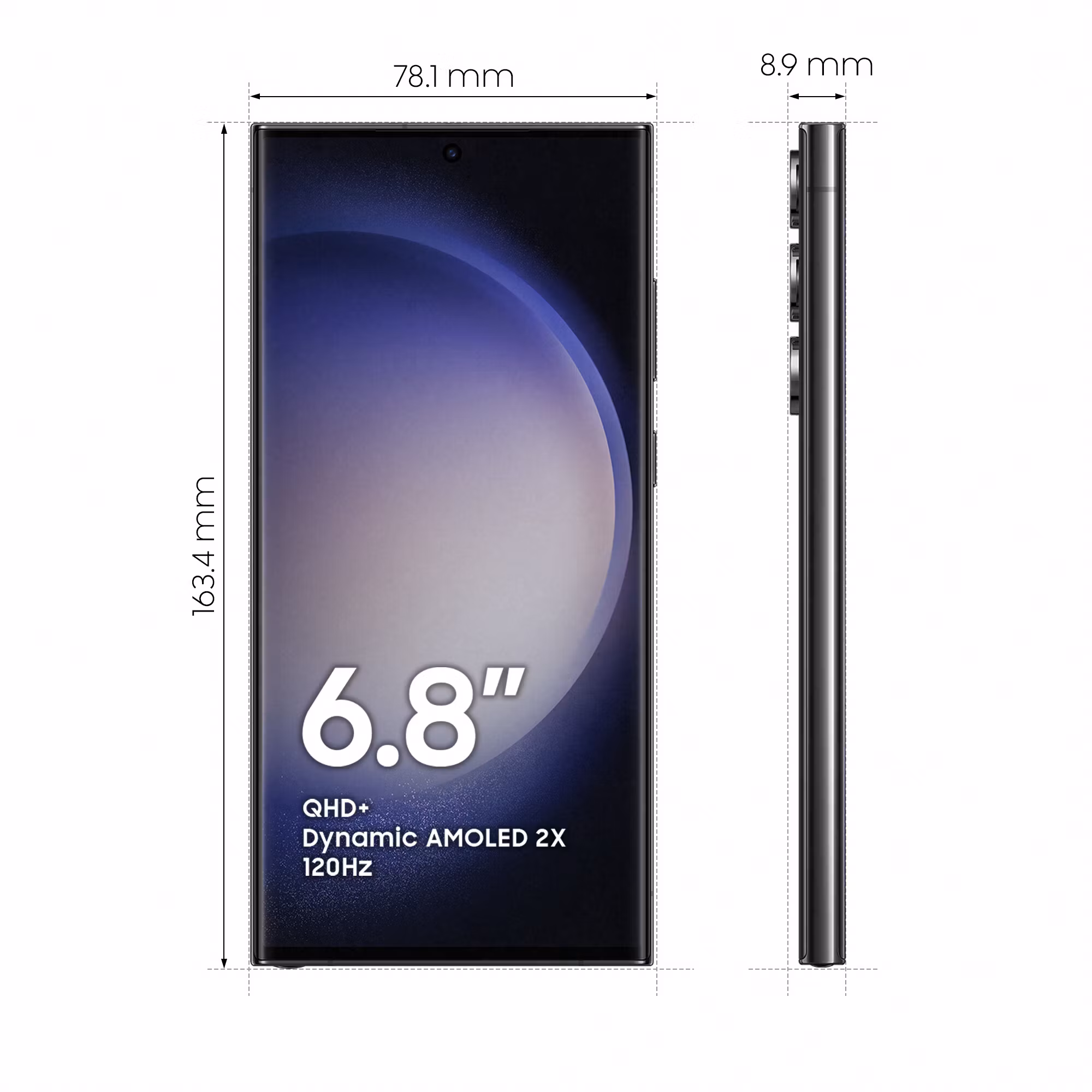 Samsung Galaxy S23 Ultra SM-S918B 17,3 cm (6,8") Dual SIM Android 13 5G USB Type-C 12 GB 512 GB 5000 mAh Black