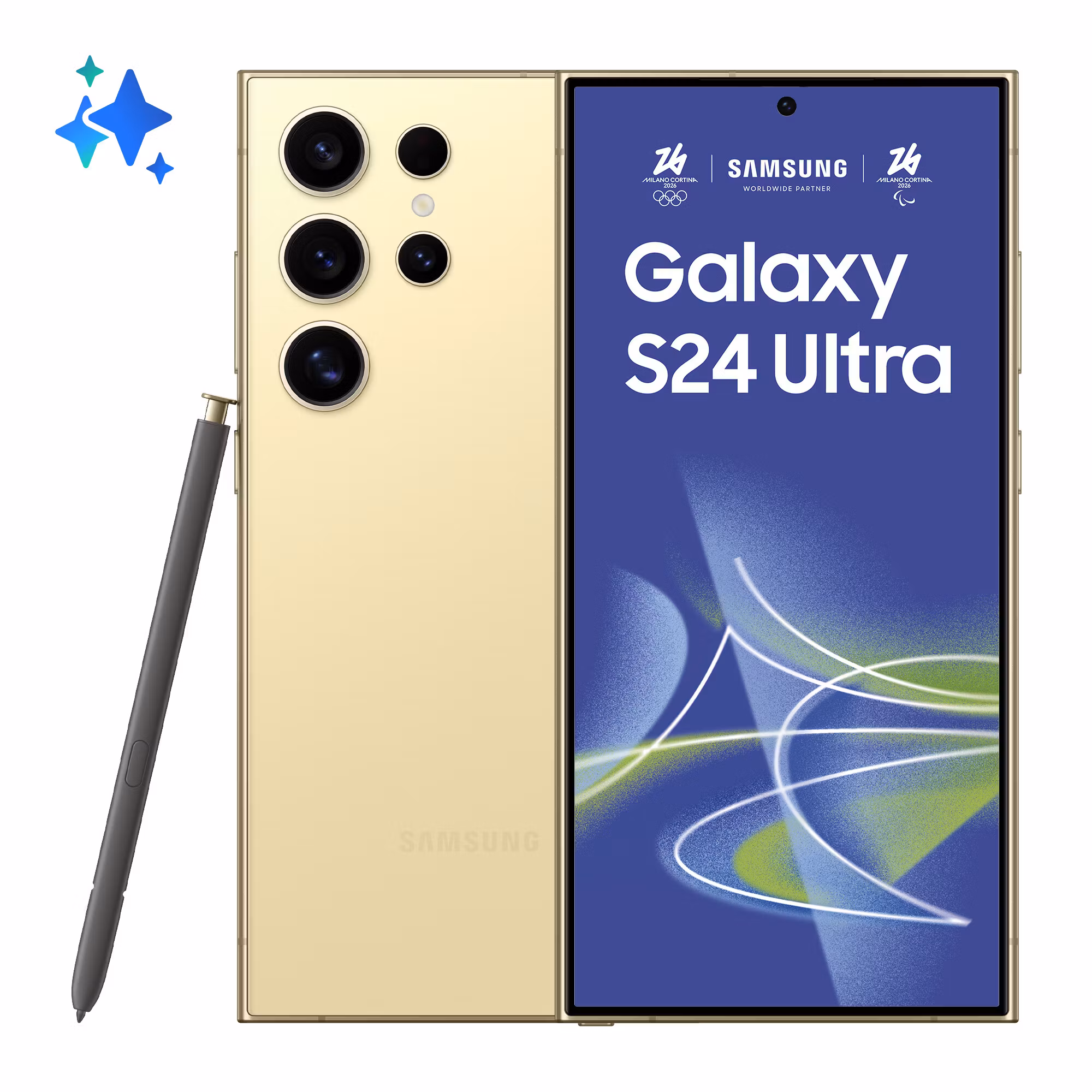 Samsung Galaxy S24 Ultra 17,3 cm (6.8") Dual SIM 5G USB Type-C 12 GB 256 GB 5000 mAh titan, gul