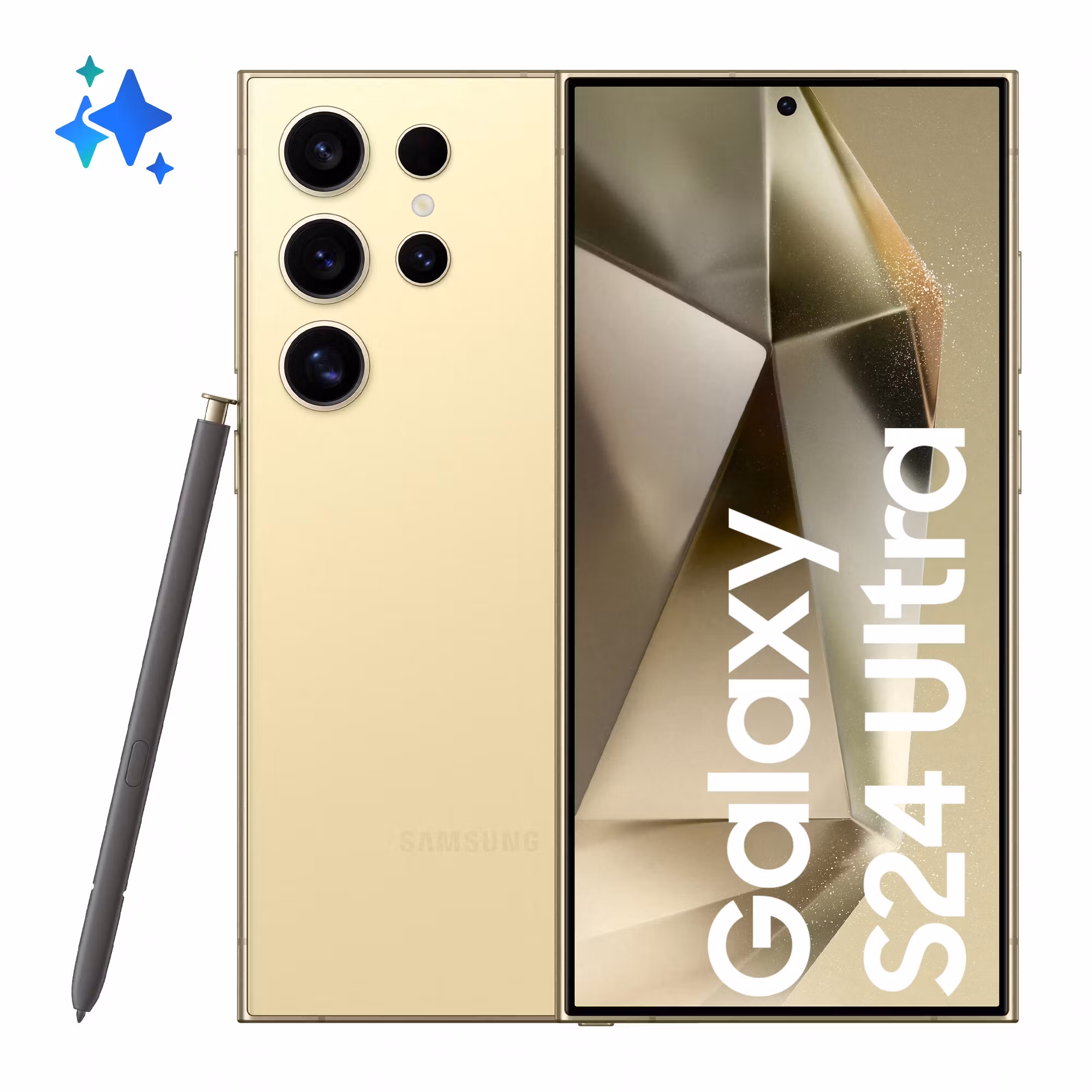 Samsung Galaxy S24 Ultra 17,3 cm (6.8") Dual SIM 5G USB Type-C 12 GB 256 GB 5000 mAh titan, gul