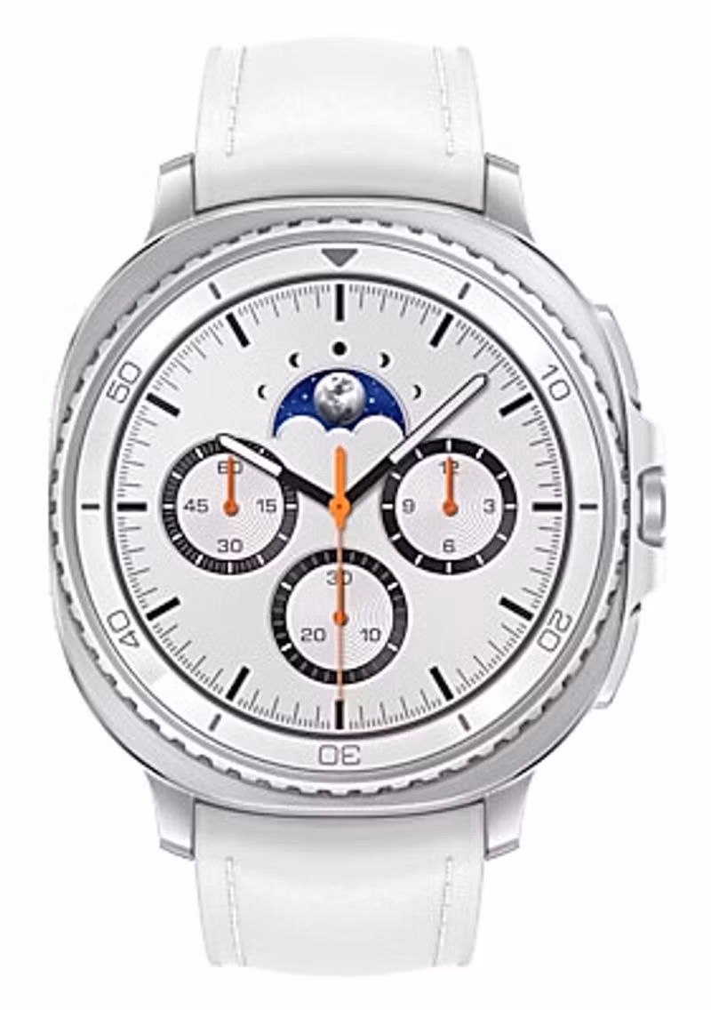 Samsung Galaxy Watch 8 Classic 3,3 cm (1,3") AMOLED 46 mm Digital 438 x 438 pixlar Pekskärm 4G Silver Wi‑Fi GPS (satellit)