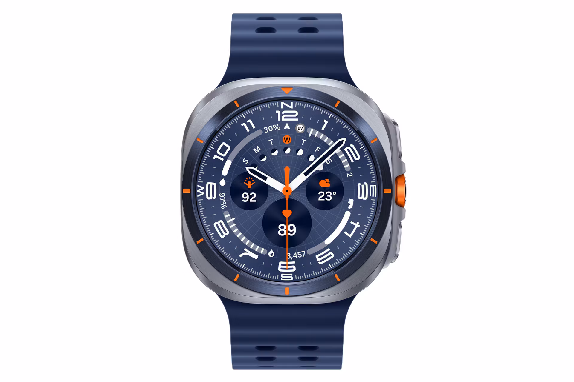 Samsung Galaxy Watch Ultra 3,81 cm (1,5") AMOLED 47 mm Digital 480 x 480 pixlar Pekskärm 4G Blå Wi‑Fi GPS (satellit)