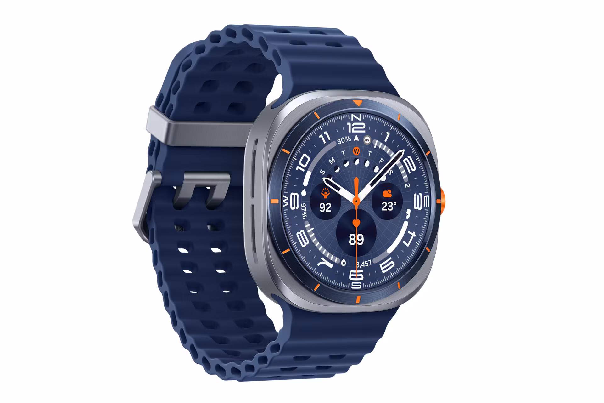 Samsung Galaxy Watch Ultra 3,81 cm (1,5") AMOLED 47 mm Digital 480 x 480 pixlar Pekskärm 4G Blå Wi‑Fi GPS (satellit)