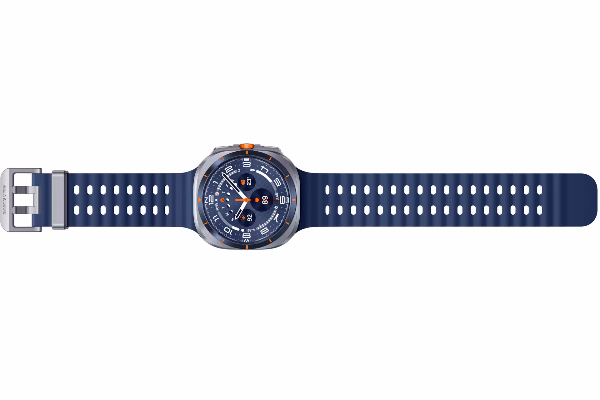 Samsung Galaxy Watch Ultra 3,81 cm (1,5") AMOLED 47 mm Digital 480 x 480 pixlar Pekskärm 4G Blå Wi‑Fi GPS (satellit)