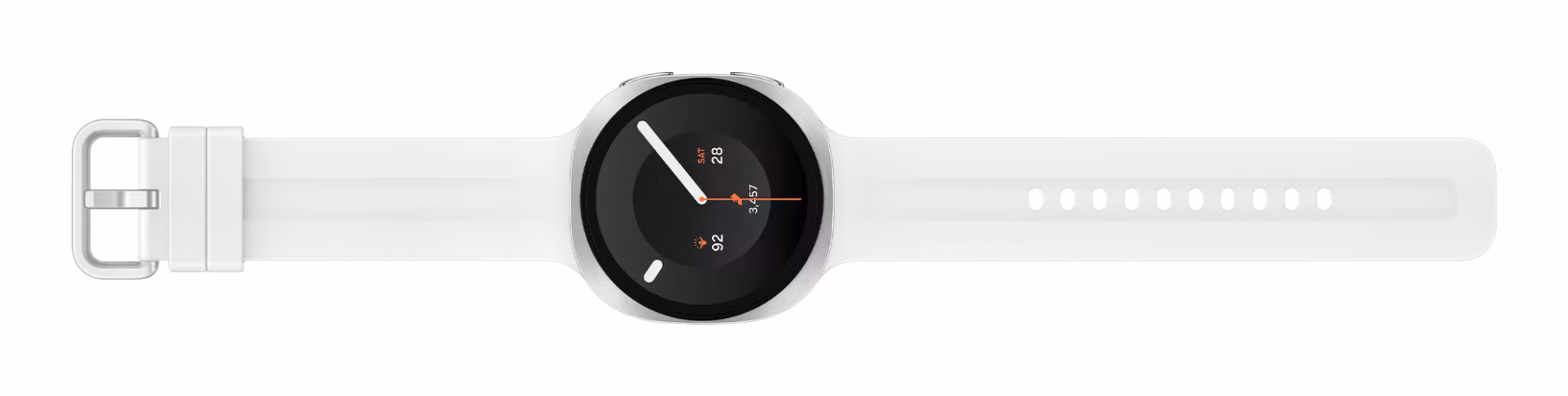Samsung Galaxy Watch9 3.3 cm (1.3") AMOLED 40 mm digital 438 x 438 pixels touchscreen silver Wi-Fi GPS (satellite)