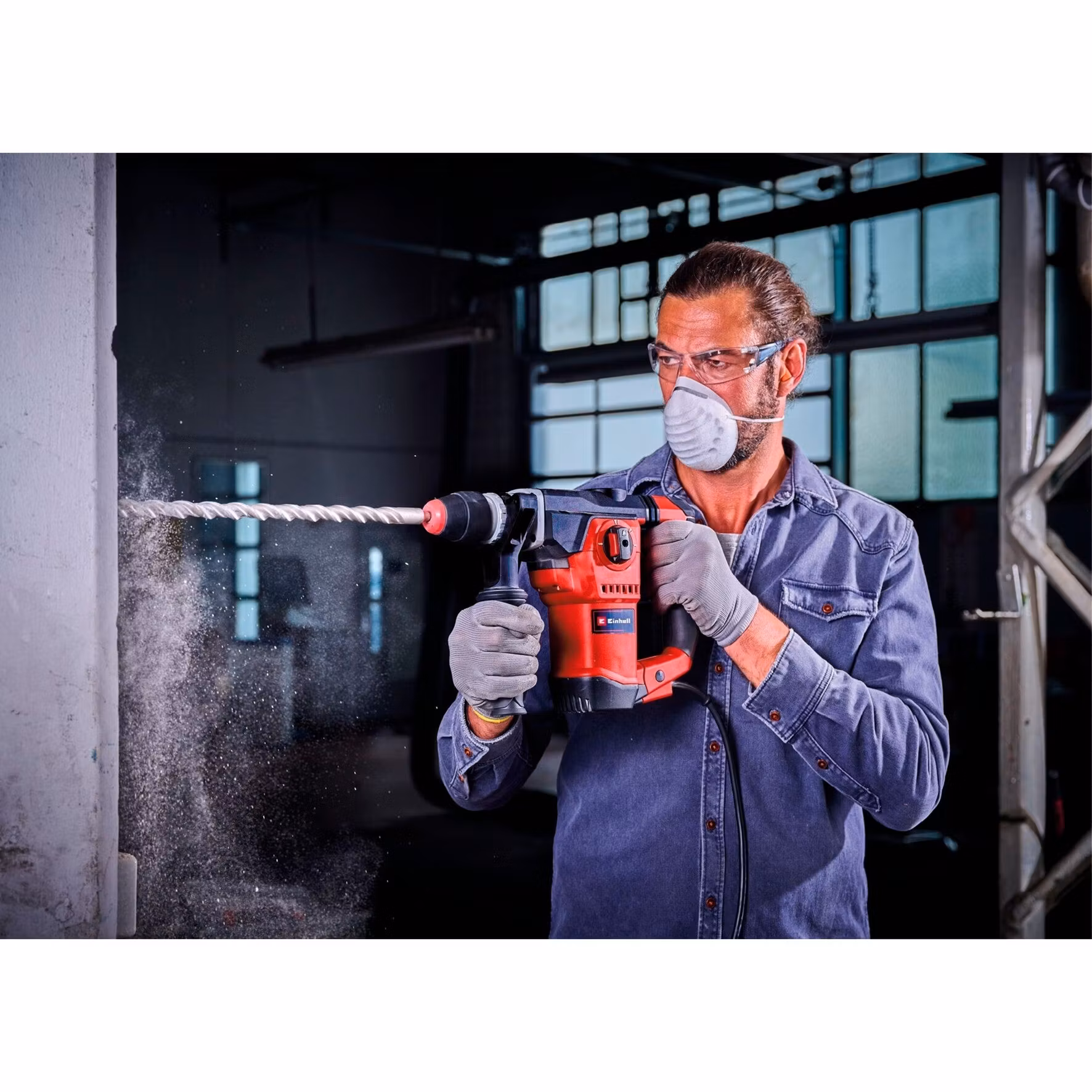 Einhell slagborrmaskin TE-RH 32-1600 4F (röd/svart, 1 600 watt, E-box)
