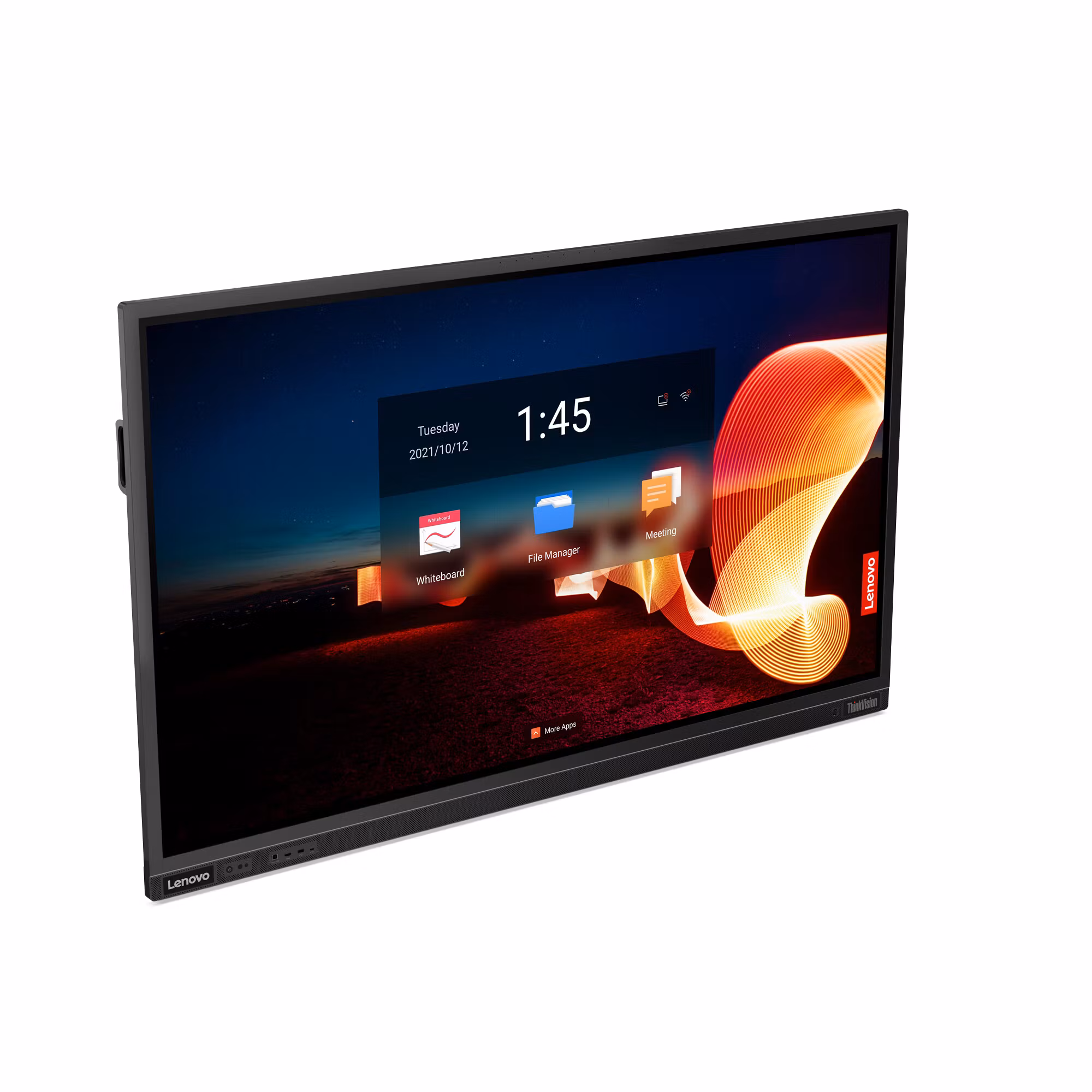 Lenovo ThinkVision T75 datorskärm 190,5 cm (75") 3840 x 2160 pixlar 4K Ultra HD LED Touchscreen Svart