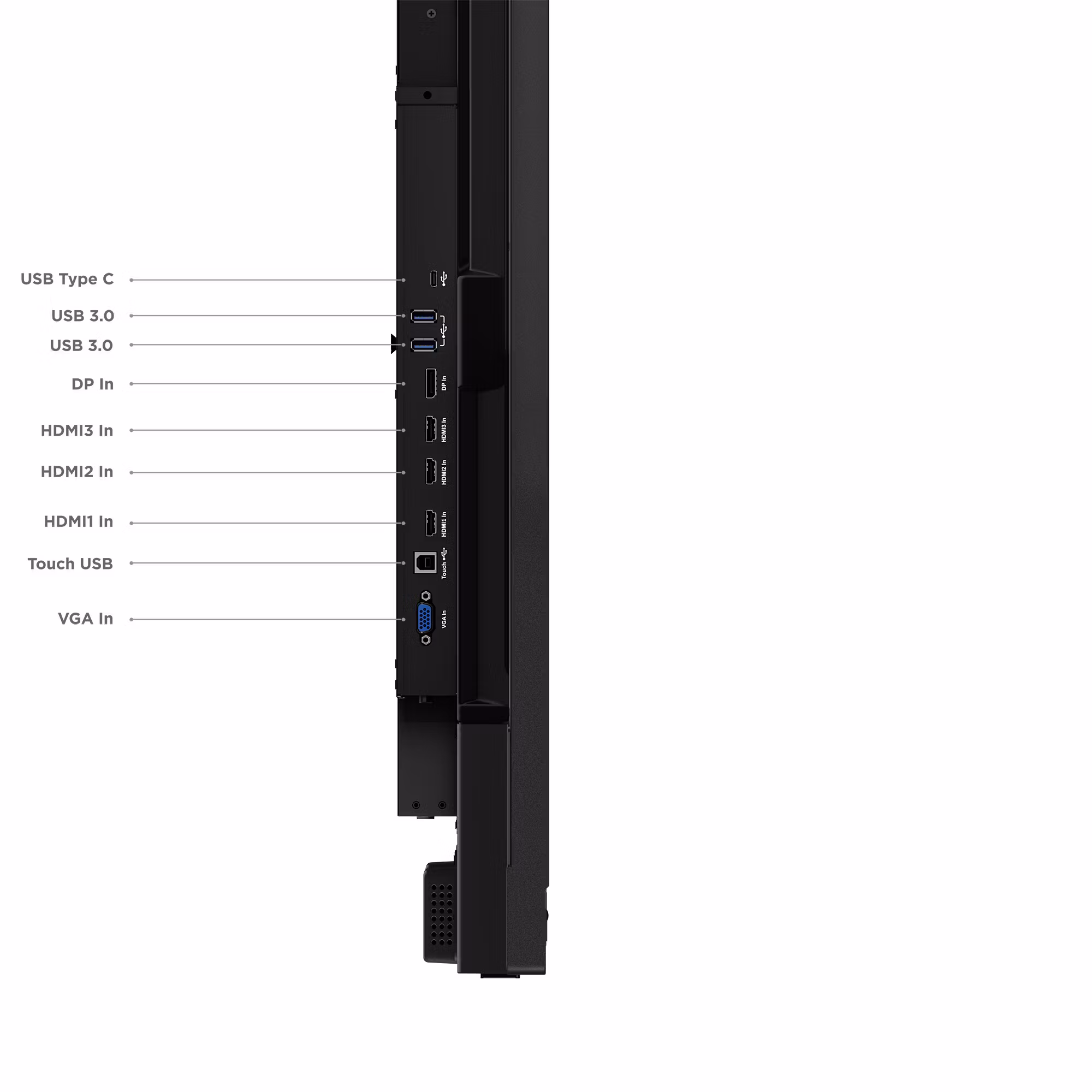 Lenovo ThinkVision T75 datorskärm 190,5 cm (75") 3840 x 2160 pixlar 4K Ultra HD LED Touchscreen Svart