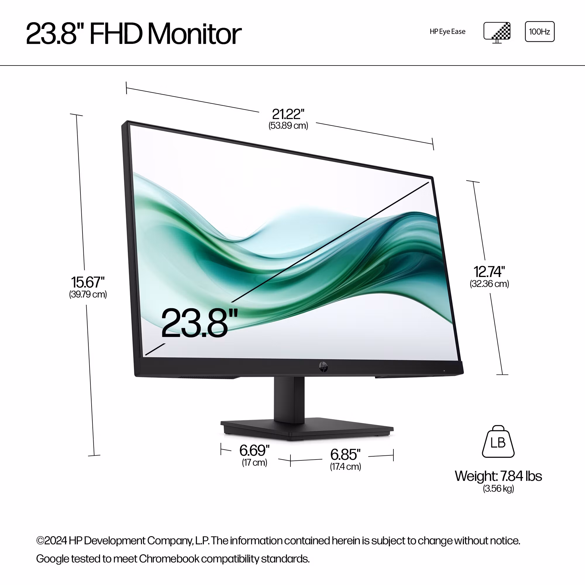 HP Series 3 Pro 23,8 tum FHD-skärm - 324pv