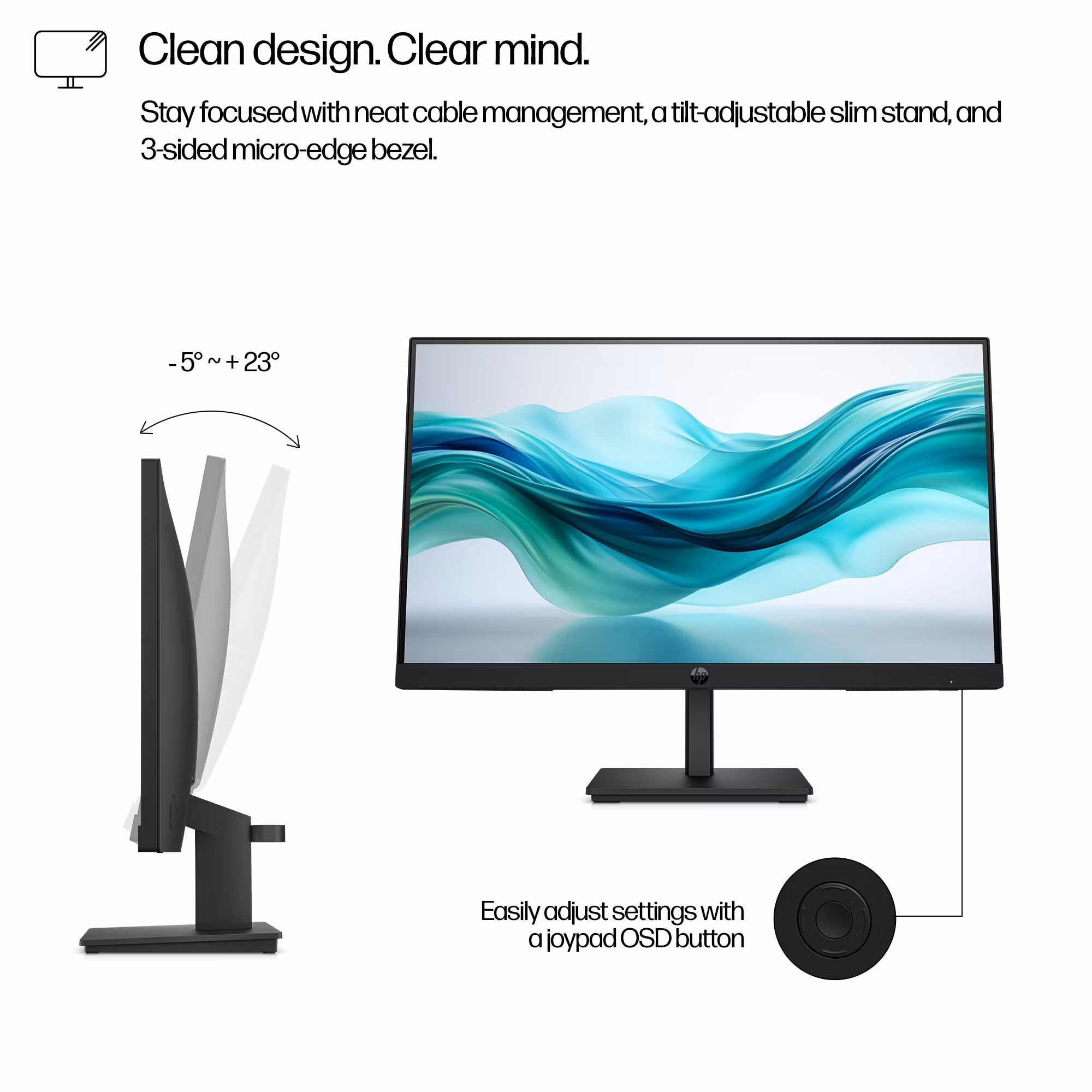 HP Series 3 Pro 21,5 tum FHD-skärm - 322pf