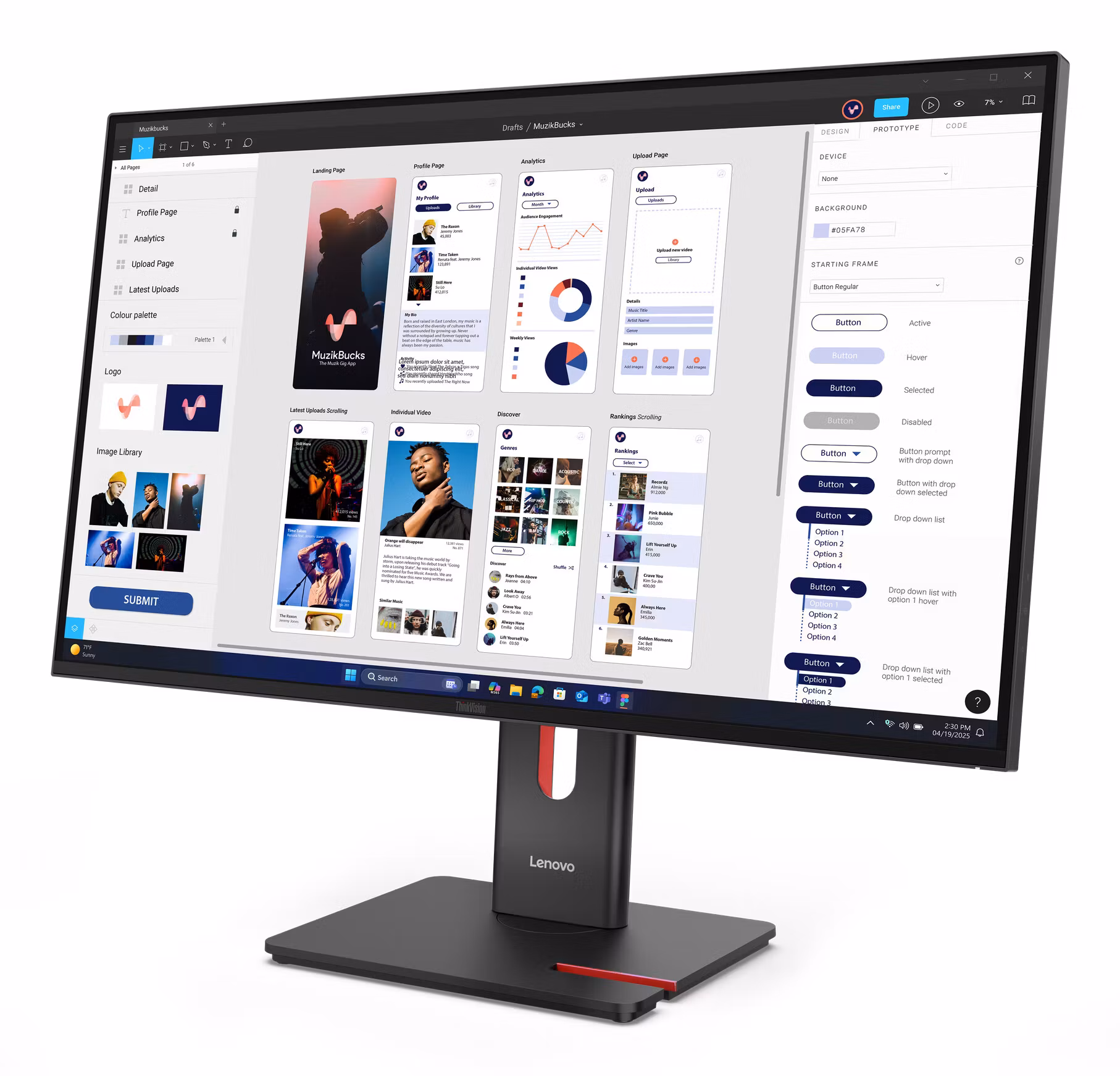 Lenovo ThinkVision T32UD-40 bildskärm