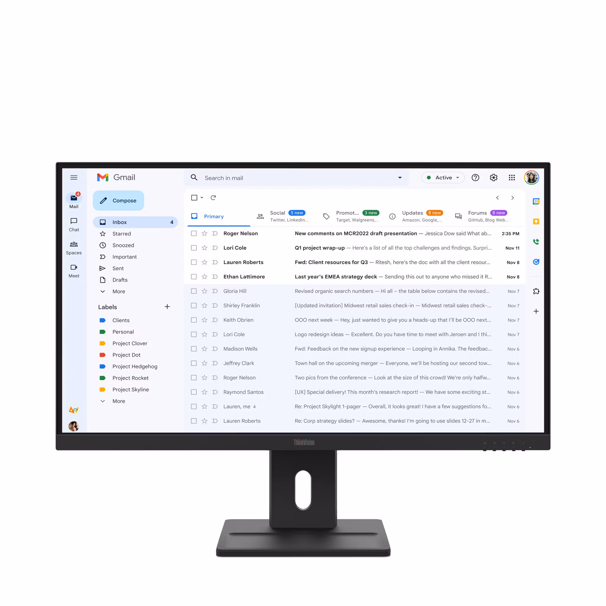 Lenovo ThinkVision E27-40 bildskärm