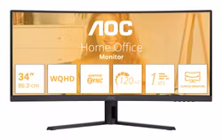 AOC B3 CU34B3E 34" 3440 x 1440 pixlar Wide Quad HD LED Monitor