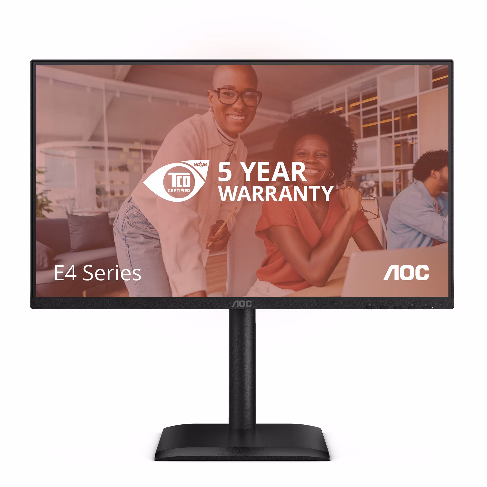 AOC E4 24E4CV datorskärm 60,5 cm (23,8") 1920 x 1080 pixlar Full HD LED svart