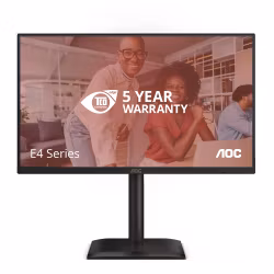 AOC E4 24E4CV datorskärm 60,5 cm (23,8") 1920 x 1080 pixlar Full HD LED svart
