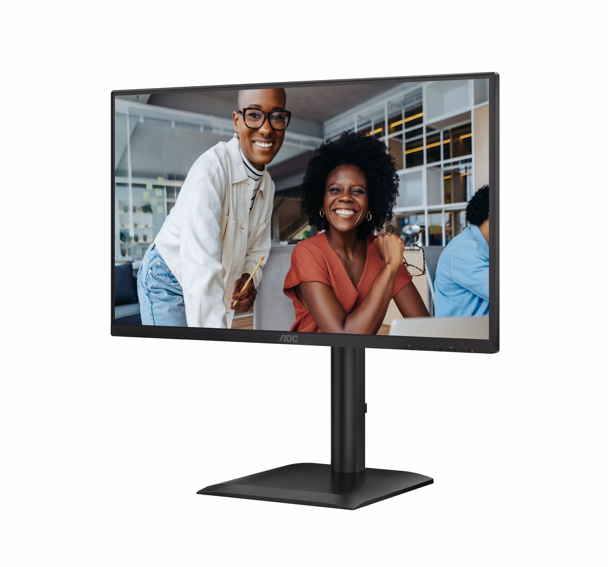 AOC E4 24E4CV datorskärm 60,5 cm (23,8") 1920 x 1080 pixlar Full HD LED svart