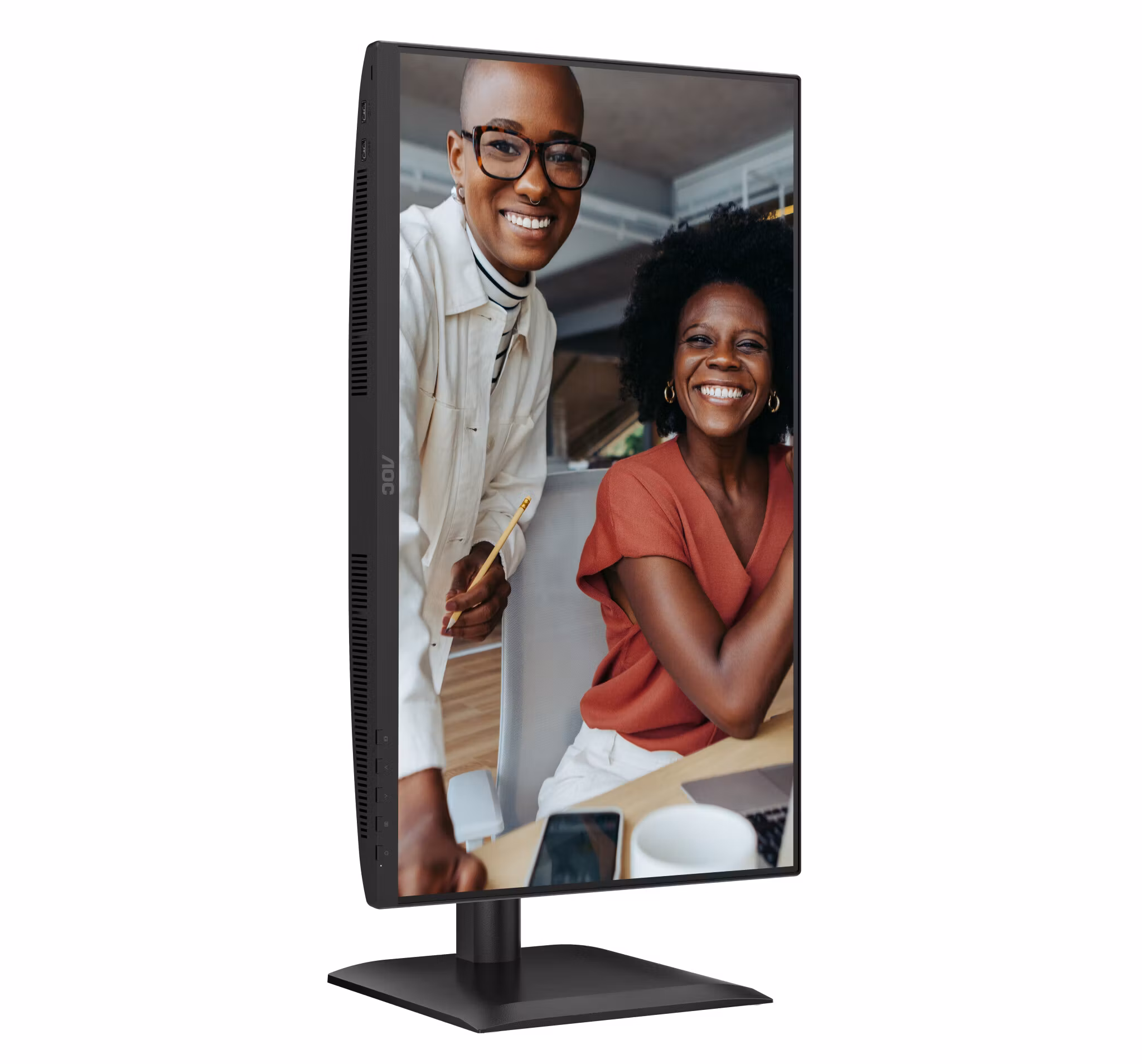 AOC E4 24E4CV datorskärm 60,5 cm (23,8") 1920 x 1080 pixlar Full HD LED svart