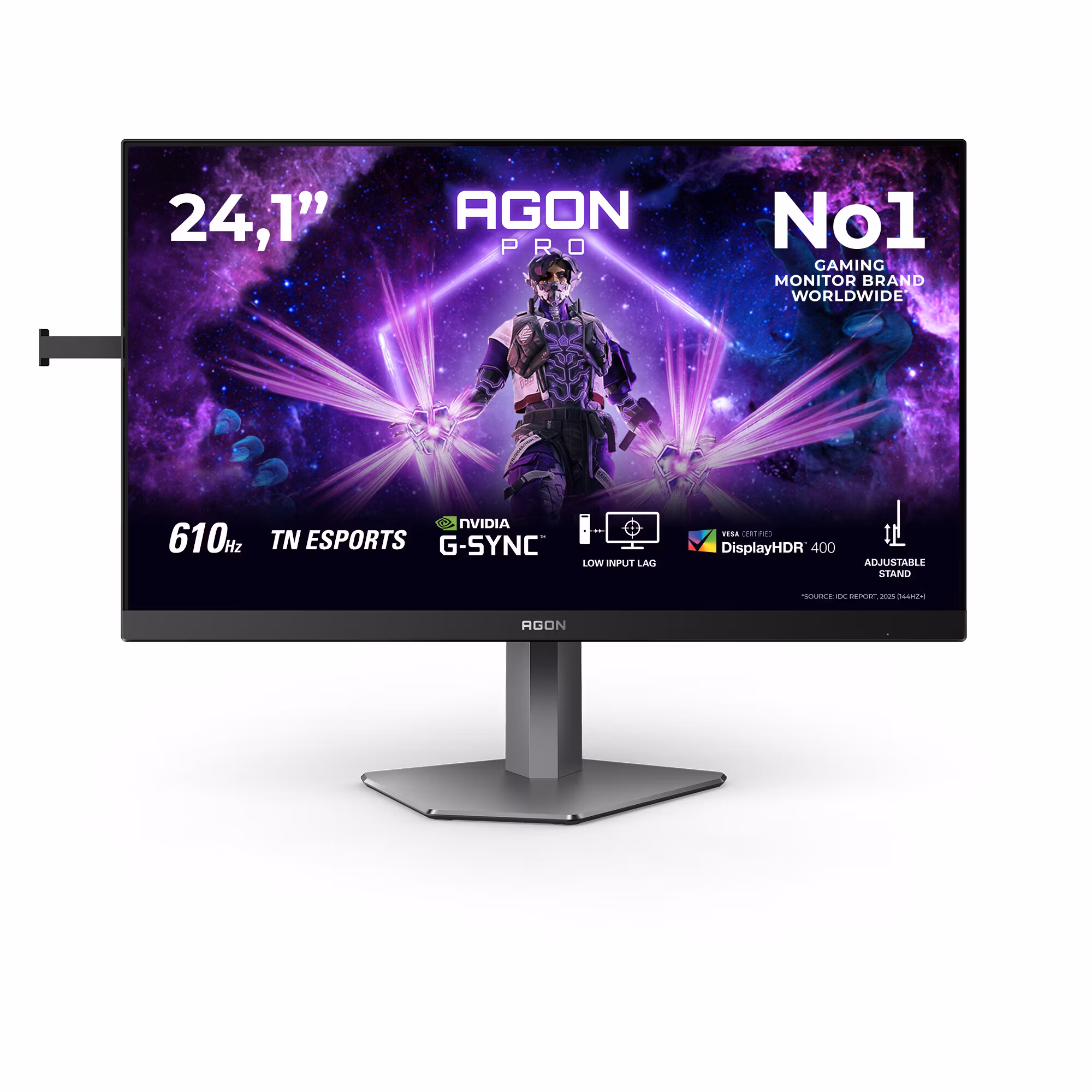 AOC G2 AG246FK6 datorskärm 61,2 cm (24,1") 1920 x 1080 pixlar Full HD LED svart, grå