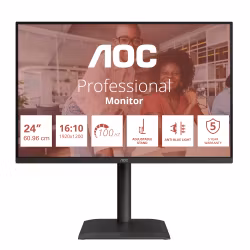 AOC E4 X24E4U datorskärm 61 cm (24") 1920 x 1200 pixlar Full HD LED svart